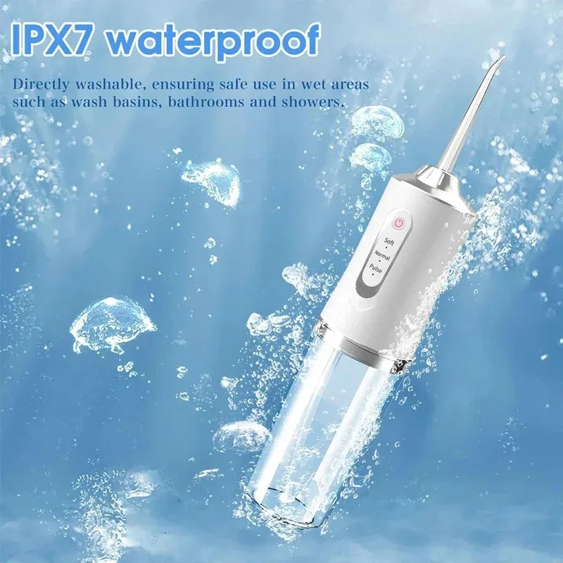 Portable Water Flosser – IPX7 Waterproof Dental Cleaner & Oral Irrigator