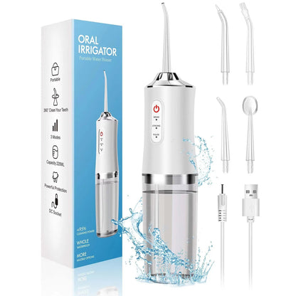 Portable Water Flosser – IPX7 Waterproof Dental Cleaner & Oral Irrigator