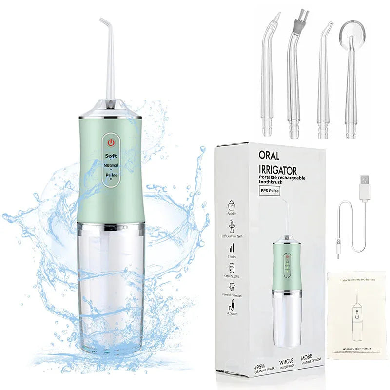 Portable Water Flosser – IPX7 Waterproof Dental Cleaner & Oral Irrigator