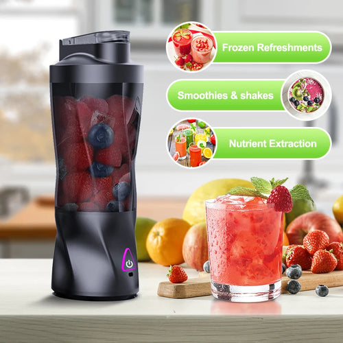 Portable USB Rechargeable Blender – 700ML Smoothie & Juice Mixer Cup